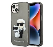 Karl Lagerfeld IML Glitter Karl and Choupette NFT Case for iPhone 14 Plus Black | KLHCP14MHNKCTGK  | 3666339087210 | KLHCP14MHNKCTGK