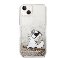 Karl Lagerfeld Liquid Glitter Choupette Eat Case for iPhone 14 Plus Gold | KLHCP14MGCFD  | 3666339093761 | KLHCP14MGCFD