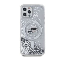 Karl Lagerfeld Liquid Glitter Karl and Choupette Heads MagSafe Case for iPhone 12|12 Pro Transparent | KLHMP12MLGKCSGH  | 3666339285357 | KLHMP12MLGKCSGH