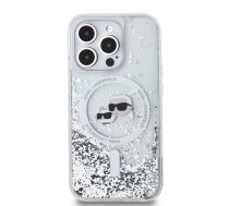 Karl Lagerfeld Liquid Glitter Karl and Choupette Heads MagSafe Case for iPhone 13 Pro Max Transparent | KLHMP13XLGKCSGH  | 3666339285395 | KLHMP13XLGKCSGH