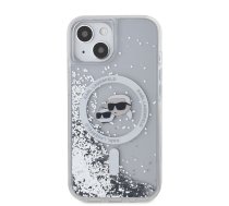 Karl Lagerfeld Liquid Glitter Karl and Choupette Heads MagSafe Case for iPhone 15 Transparent | KLHMP15SLGKCSGH  | 3666339285449 | KLHMP15SLGKCSGH