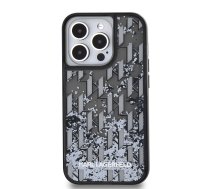 Karl Lagerfeld Liquid Glitter Monogram Gradient Case for iPhone 14 Pro Max Black | KLHCP14XLKLGKCCK  | 3666339256135 | KLHCP14XLKLGKCCK