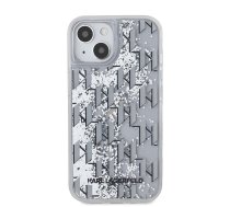 Karl Lagerfeld Liquid Glitter Monogram Gradient Case for iPhone 15 White | KLHCP15SLKLGKCCH  | 3666339256289 | KLHCP15SLKLGKCCH