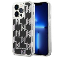Karl Lagerfeld Monogram Liquid Glitter Case for iPhone 14 Pro Max Black | KLHCP14XLMNMK  | 3666339076269 | KLHCP14XLMNMK