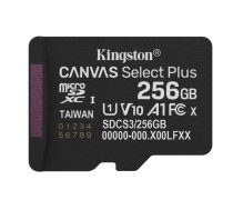 Kingston Canvas Select Plus MicroSDXC Atmiņas karte 256GB | SDCS3/256GBSP | 740617348538 | SFKINMD256CSP32