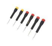 Kit: screwdrivers; precision; Phillips,slot; plastic box; 6pcs. | STL-STHT0-62631  | STHT0-62631