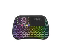 Klaviatūra Savio ARGB Mini Bluetooth + 2.4 GHz Black | KW-04 | 5901986048695 | 84716060