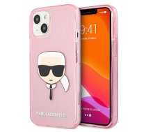 KLHCP13SKHTUGLP Karl Lagerfeld TPU Full Glitter Karl Head Case for iPhone 13 mini Pink | KLHCP13SKHTUGLP  | 3666339027537 | KLHCP13SKHTUGLP