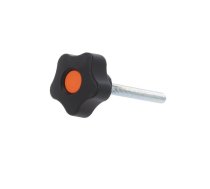 Knob; Ø: 32mm; Ext.thread: M6; 50mm; H: 23mm; technopolymer PP | VCT.32P-M6X50-C2  | VCT.32 P-M6X50-C2