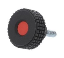 Knob; Ø: 50mm; Ext.thread: M8; 30mm; H: 33mm; technopolymer PP; MBT-P | MBT.50P-M8X30-C6  | MBT.50 P-M8X30-C6