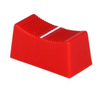 Knob; slider; red; 23x11x11mm; Width shaft 3/4mm; plastic | CS1/4-RED  | CS1 TYPE B RED