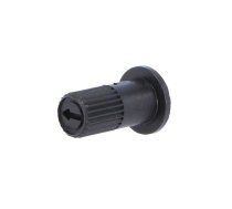 Knob; with flange; black; Ø6mm; Flange dia: 9mm | CA66025B  | 6025