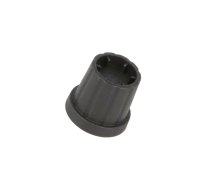 Knob; with flange; plastic; Øshaft: 4mm; Ø16.5x19.2mm; black | K21-4S  | CL178881