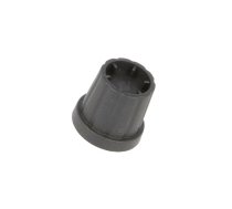 Knob; with flange; plastic; Øshaft: 6mm; Ø16.5x19.2mm; black | K21-6S  | CL178884