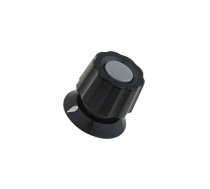 Knob; with pointer; ABS; Øshaft: 6mm; Ø19x19mm; black; Shaft: smooth | G477.61  | 477.61