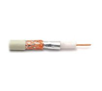Koaksiālais kabelis RG59 vara 75om, Ø5.7mm, balts | KH/RG59M-200  | KH/RG59M-200