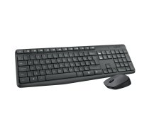 Komplekts LOGITECH MK235, bezvadu klaviatūra un pele, ENG, melna | 250-05479