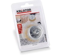 Koniskā birste uz ass 50mm, misņa sari  Kreator | KRT150104  | 5400338049125