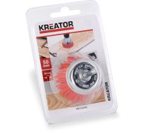 Koniskā birste uz ass 50mm, neilona sari Kreator | KRT150105  | 5400338049132