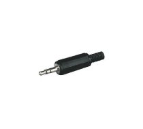 Kontaktdakšiņa 3.5mm stereo plastmasas | AU/CX-3.5S-M-PL | AU/CX-3.5S-M-PL