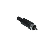 Kontaktdakšiņa RCA kabelim melna | AU/CX-RC-M-P-B | 4051366112773