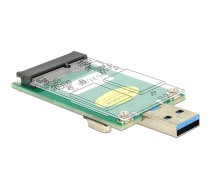 Konvertētājs USB3.0 AM > mSATA pilna izmēra, Delock | 62681 | 4043619626816 | 62681