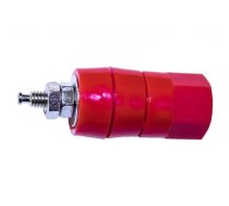 Laboratory clamp; red; 15A; on panel,screw; brass; polyamide; 41mm | BU-00282-2  | BU-00282-2