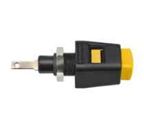 Laboratory clamp; yellow; 70VDC; 16A; screw; nickel; polyamide | ESD6554-GE  | ESD 6554 / GE