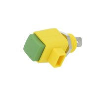 Laboratory clamp; yellow-green; 300VDC; 16A; screw; nickel; L: 44mm | ESD798-GNGE  | ESD 798 / GNGE