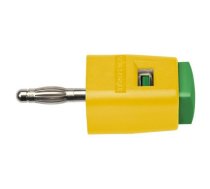 Laboratory clamp; yellow-green; 70VDC; 16A; screw; nickel; L: 48mm | SDK502-GNGE  | SDK 502 / GNGE