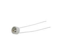 Lampholder: for halogen lamp; GU10; ceramics; 150mm; Leads: cables | HAL-F-GU-10  | 9134