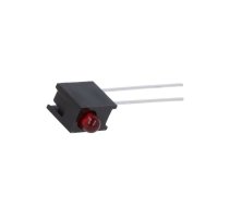 LED; in housing; 3mm; No.of diodes: 1; red; 10mA; Lens: red,diffused | HLMP-1301-E00A1  | HLMP-1301-E00A1