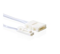 LED connector L813 MALE - 8mm LED strip PUSH-ON connector, 100cm wire | L813-LSM1  | L813-LSM1