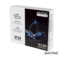 LED Ziemassvētku virtene zila zvaigzne 10 LED, 1m | 10-953 | 5999097984827