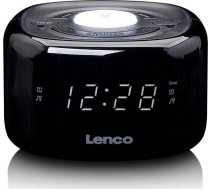 Lenco CR12BK FM clock radio with night light | 8711902041108  | 8711902041108 | 8711902041108