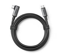 Ugreen angled cable USB Type C - USB Type C for charging 60W | data transmission with VR goggles support (e.g. Oculus Quest 2) 5m black (US551) (90629-ugreen) | UGREEN/90629  | 6957303896295