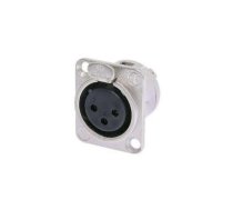Ligzda CANON 3p. korpuss NEUTRIK | NTR-NC3FDL1 | NTR-NC3FDL1