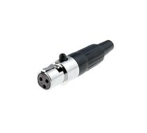 Ligzda mikrofona kabelim 3pin.mini XLR | AU/CX-CA-3F/MINI | AU/CX-CA-3F/MINI