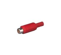 Ligzda RCA kabelim sarkana | AU/CX-RC-F-PR | AU/CX-RC-F-PR
