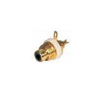 Ligzda RCA korpusā izolēta, zeltīts, melns | AU/H-RC-F-IS/GB | AU/H-RC-F-IS/GB