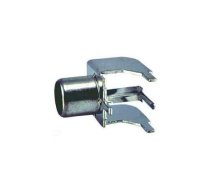 Ligzda RCA lodējama platē, melna | AU/H-RC-F-LB | AU/H-RC-F-LB