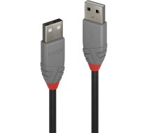 Lindy 0.2m USB 2.0 Type A to A Cable, Anthra Line | 36690 | 4002888366908 | 300415