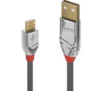 Lindy 2m USB 2.0 Type A to Micro-B Cable, Cromo Line | 36652 | 4002888366526 | 269275
