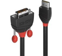 Lindy 3m HDMI to DVI-D Cable, Black Line | 36273 | 4002888362733 | 253419