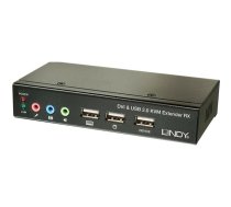 Lindy 50m Cat.6 DVI-D Single Link, USB & Audio KVM Extender | 39377 | 4002888393775 | 39377