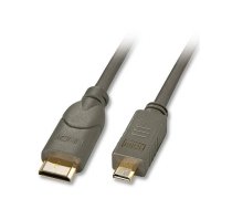 Lindy High-Speed-HDMI® cable with Ethernet, Type C (Mini) / Type D (Micro), 1.5m | LIN41342
