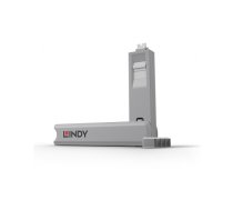 Lindy USB Type C Port Blocker 4pcs with Key, white | LIN40427