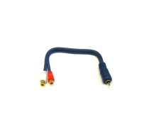 Lineārs vads RCA kontaktdakšiņa - 2xRCA ligzda 0.2m | LK/YS-121 | 4040849509308