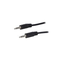 Logilink Audiokabel 1x 3,5mm -> 1x 3,5mm St/St 5.00m bk | CA1052 | 4052792008869