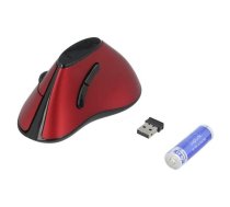 Logilink Ergonomic Vertical Mouse ID0159 Wireless  Red | ID0159  | 4052792045680